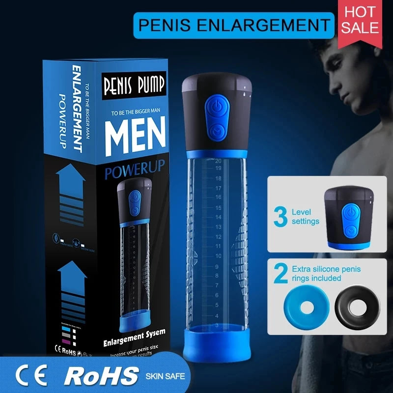 Electric Vacuum Penis Enlargement Enhancer - Bigger, Harder, More Satisfying Performance!